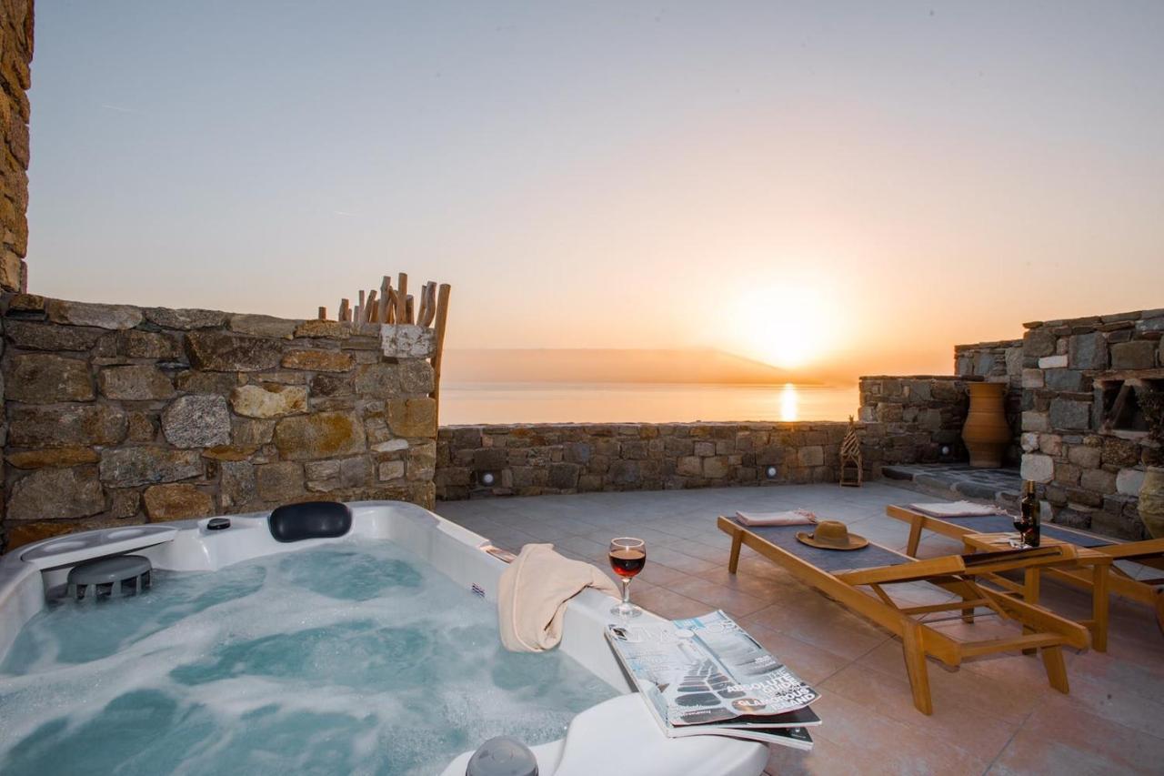 Gorgeous Studio In Cycladic Architecture Overlooking The Aegean Daire Houlakia  Dış mekan fotoğraf